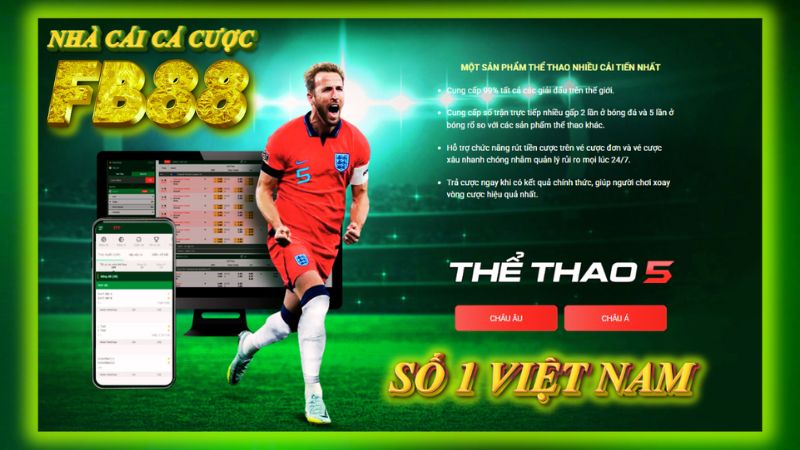 FB88 - Cá cược bóng đá FB88 với tỷ lệ kèo hấp dẫn và đa dạng giải đấu